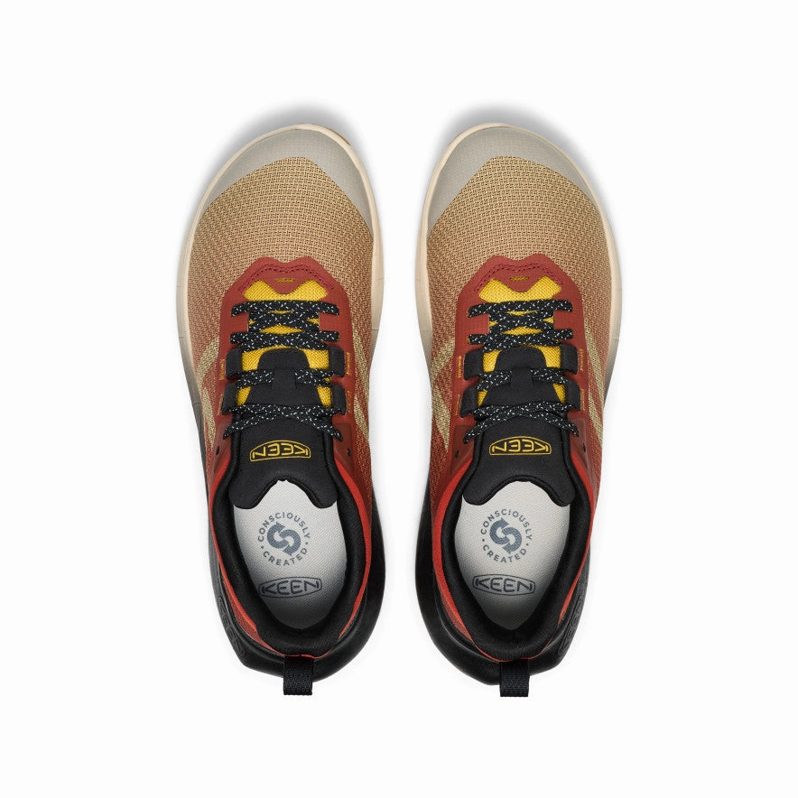 All Weather Hiking Shoes Men's 450 Dirt Hiking Shoe  |  Safari/Red Ochre