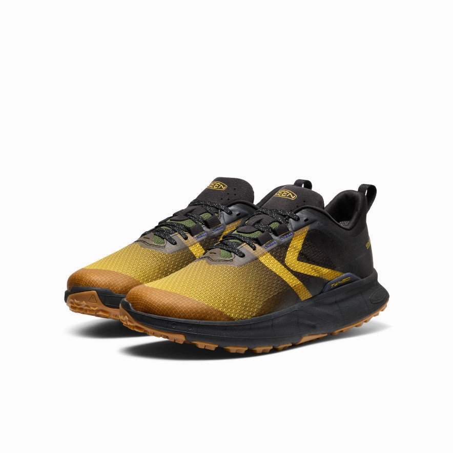Men's 450 Dirt Waterproof Hiking Shoe  |  Lemon Curry/Black Hiking Shoes That Look Like Feet