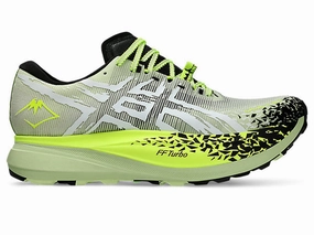 Men's Asics Metafuji Trail, Cool Matcha/Black, 10.5 D Medium Cross Country Vs Trail Running Shoes