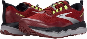 Guide To Trail Running Shoes Men's Brooks Caldera 5, Red/Black/Nightlife, 15 D Medium