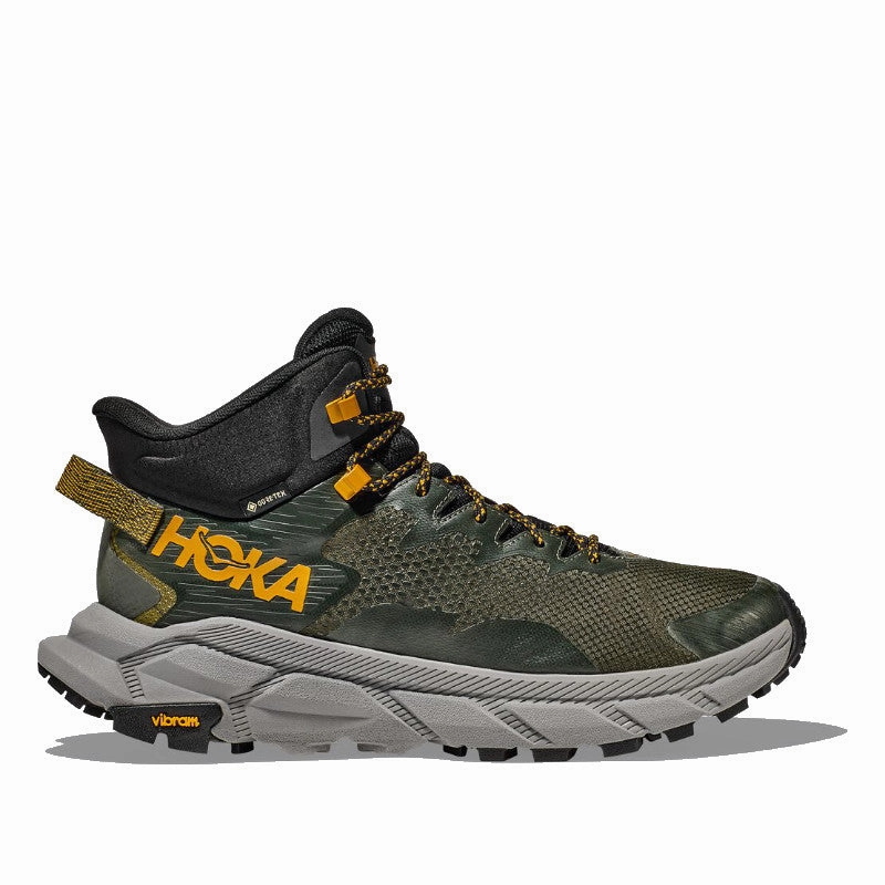 Best Ultra Distance Trail Running Shoes Men's Hoka Trail Code Gtx, Duffel Bag/Avocado, 9.5 D Medium