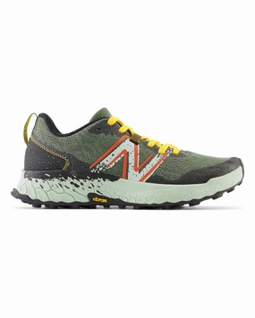Rebel Hiking Shoes Men's New Balance Fresh Foam X Hierro V7, Deep Olive Green/Black, 11.5 2E Wide