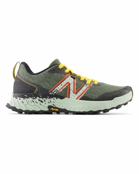 Men's New Balance Fresh Foam X Hierro V7, Deep Olive Green/Black, 11.5 D Medium Air Mesh Hiking Shoes