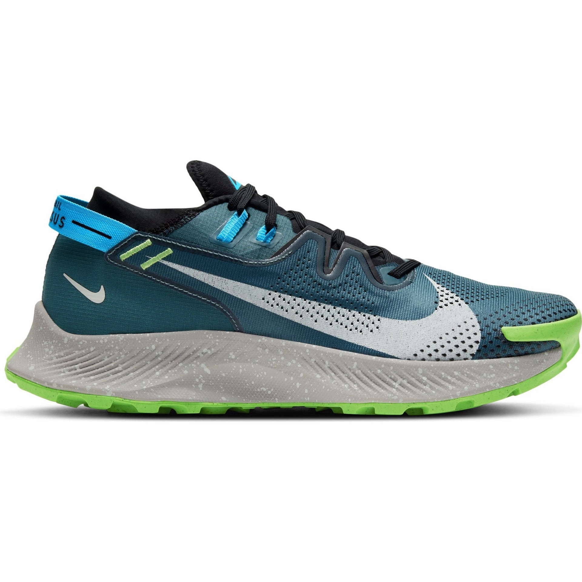 Men's Nike Pegasus Trail 2, Dark Teal Green/Light Silver, 9.5 D Medium Running Vs Trail Shoes