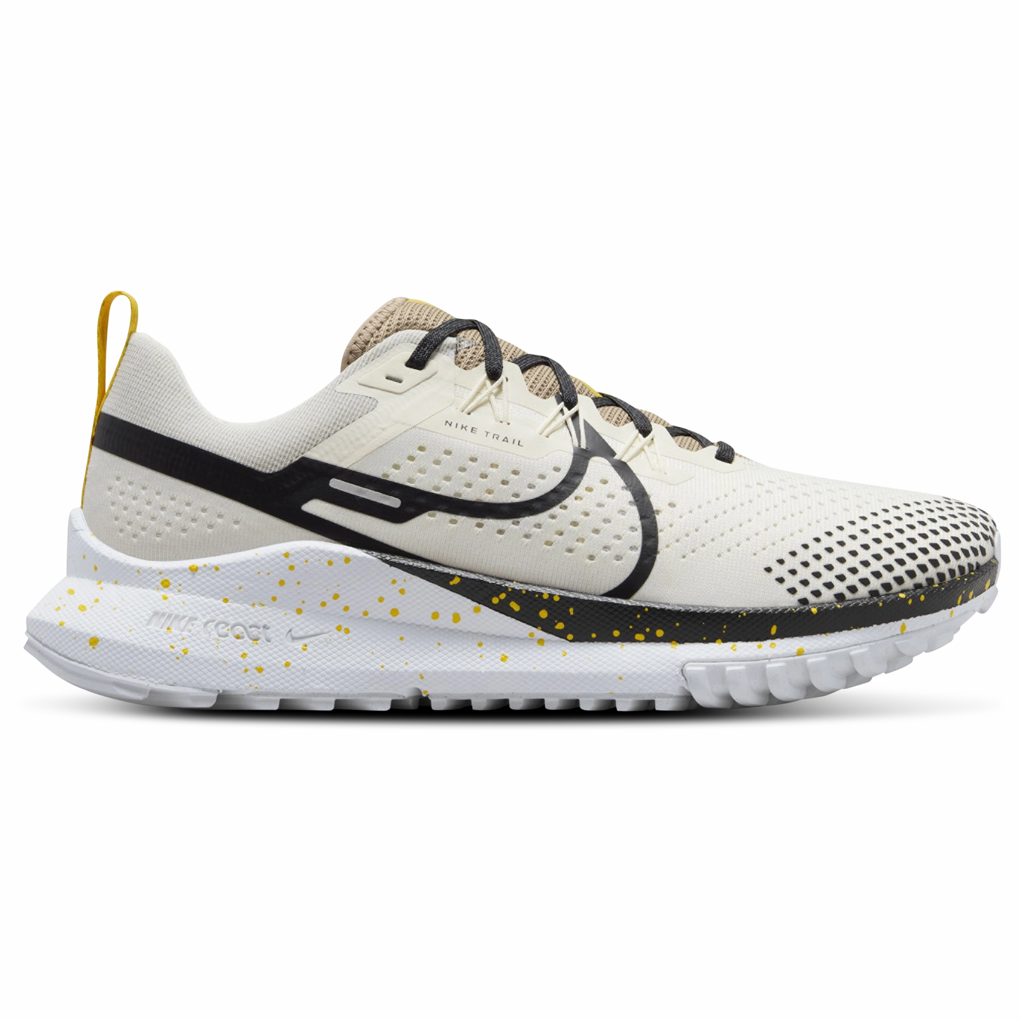 Trail Cross Protect Mountain Bike Shoe Men's Nike Pegasus Trail 4, Pale Ivory/Black-Khaki-White, 10 D Medium