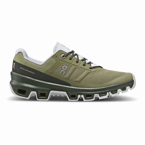 Best Zero Drop Trail Running Shoes Men's On Cloudventure 3, Olive/Fir, 10 D Medium