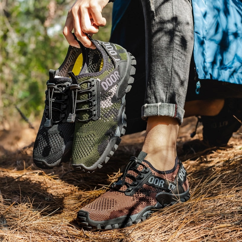 Men-Women Barefoot Beach Aqua Water Shoes THICK-SOLE for Hiking / FREE Shipping Hiking Shoes Wide Fit