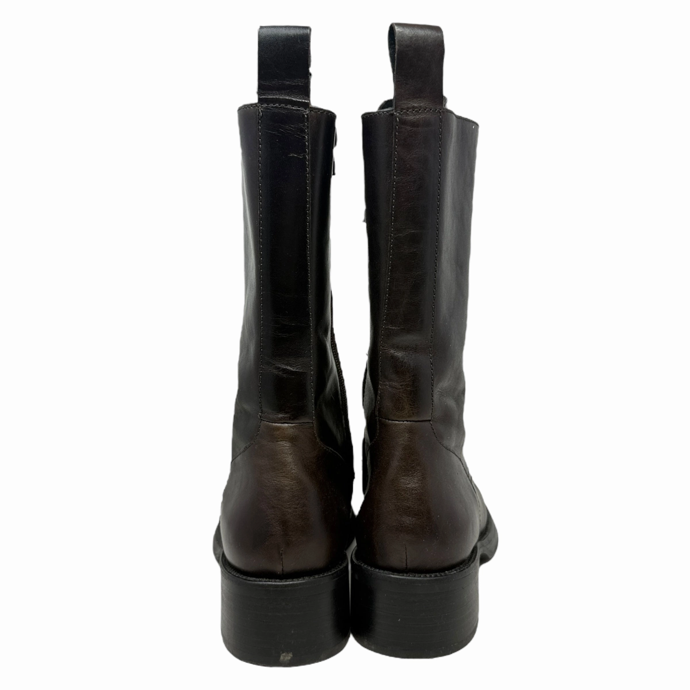 Shearling Lined Combat Boots Gazette Combat Boots By Jeffery Campbell In Brown, Size: 8