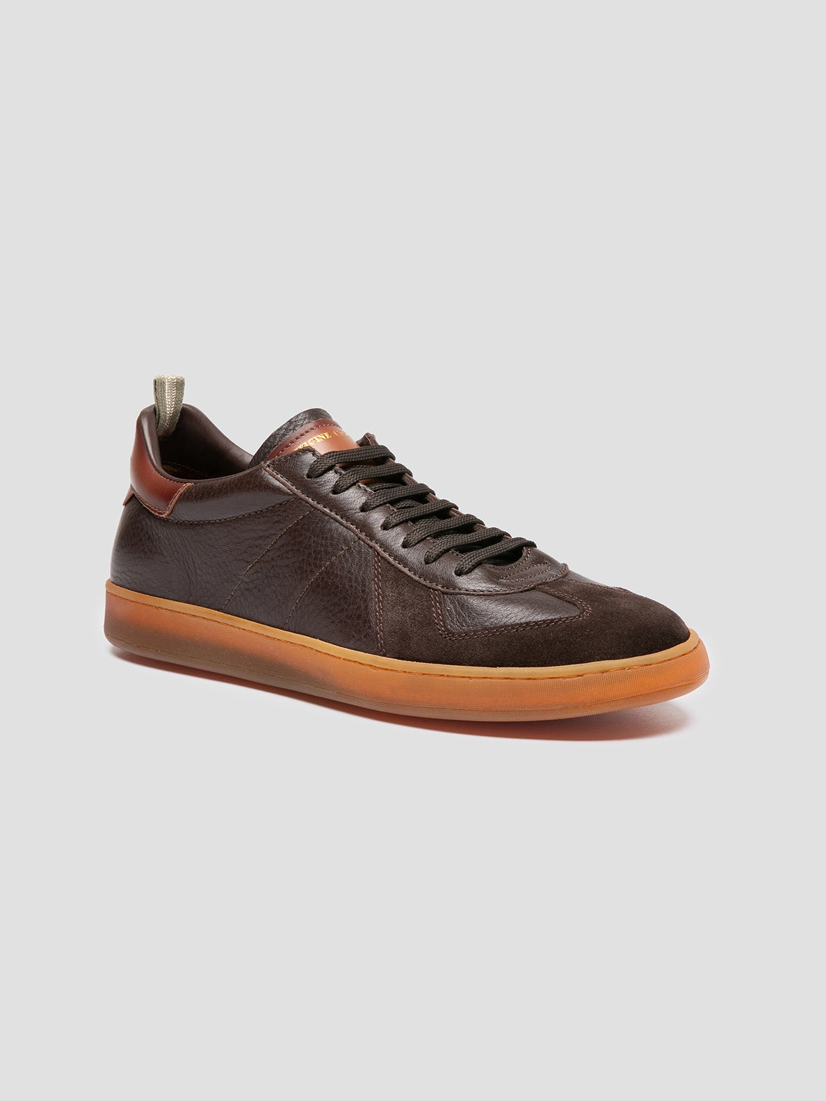 Bondi Shoes MILITIA 001 - Brown Leather Sneakers