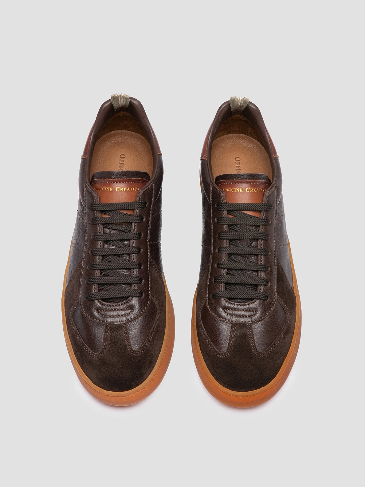 Shoes Va MILITIA 001 - Brown Leather Sneakers