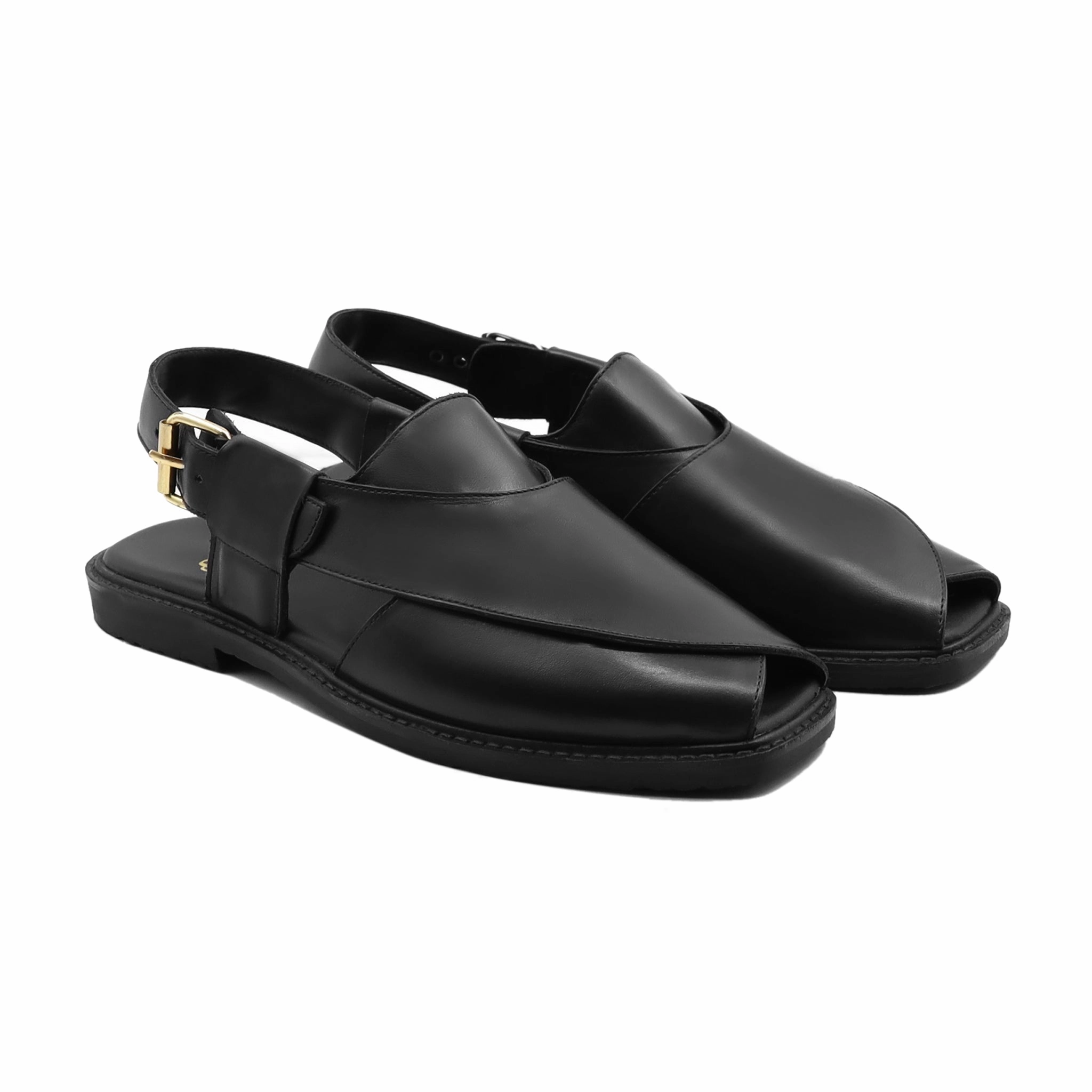 Sandals Regency La Toc Wauk - Men's Black Calf Leather Sandal