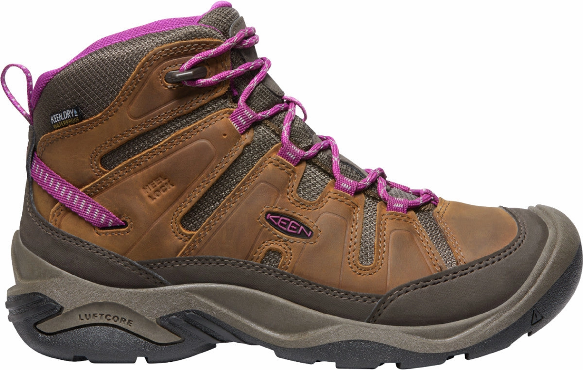 Ugly Hiking Shoes KEEN Women's Circadia Mid Waterproof - Syrup/Boysenberry