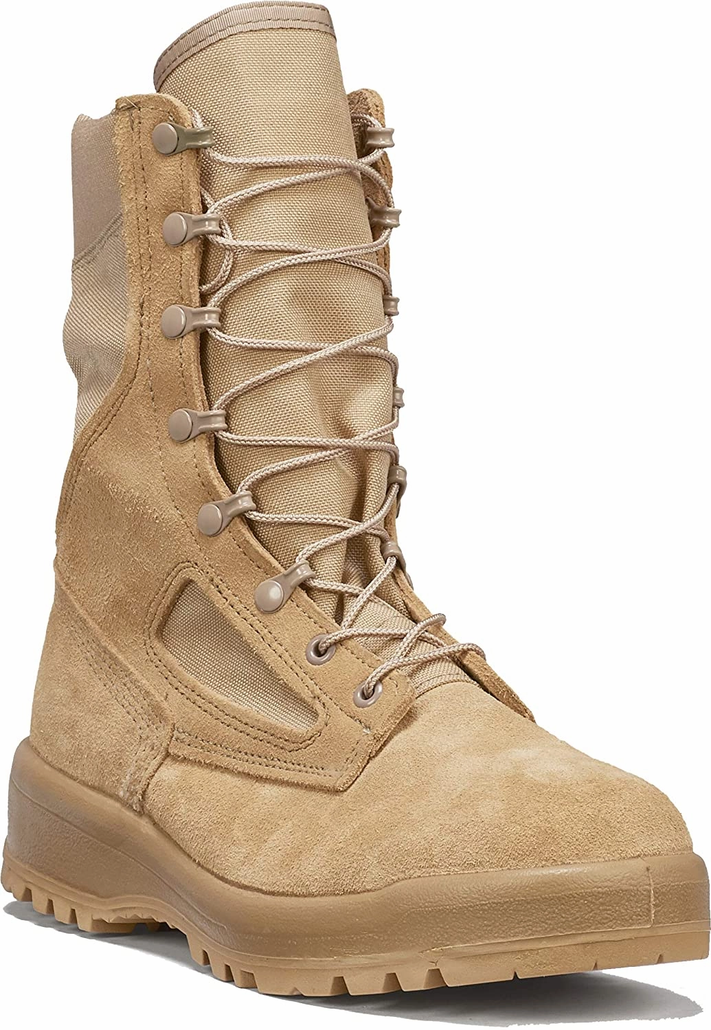 Belleville Men's 390DES 8" Hot Weather Combat Boot High Gloss Combat Boots
