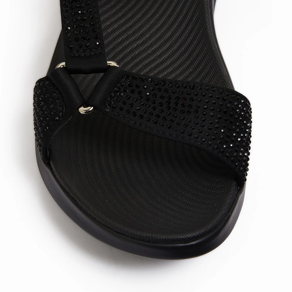 Best Long Distance Hiking Shoes Naples Sandal in Black Diamante