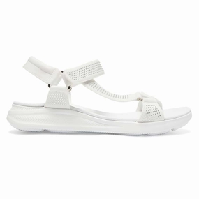 Mainland Hiking Shoes Naples Sandal in White Diamante
