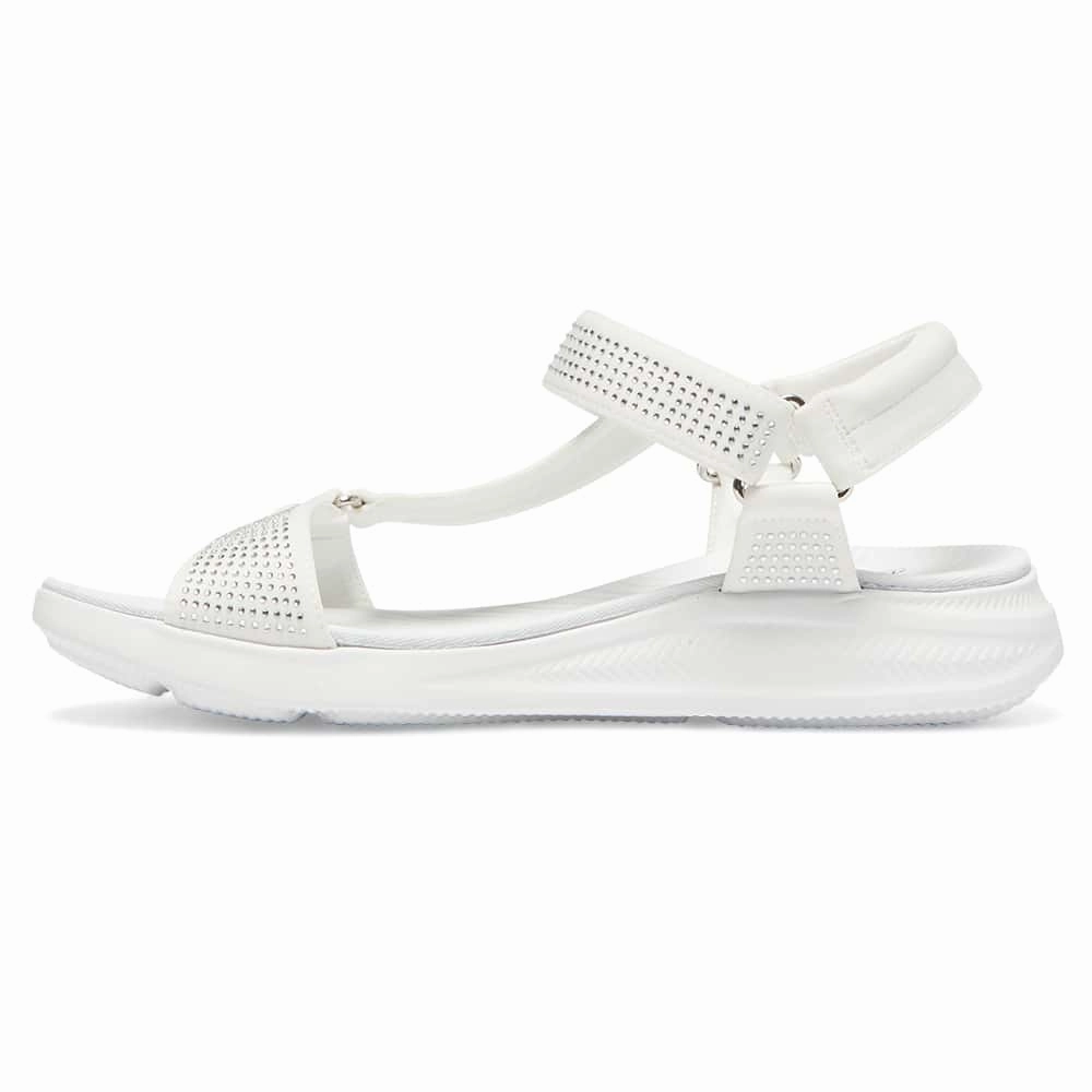Naples Sandal in White Diamante Hiking Shoes Gore-tex