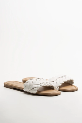 Sandals Antonio Melani Weave Mule Sandal White