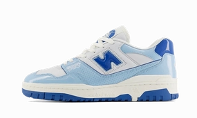New Balance 550 Chrome Blue New Balance All White Women's