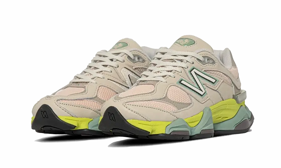 Ct302 New Balance Womens New Balance 9060 Moonbeam Vintage Rose Lime