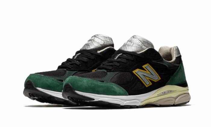 New Balance 460 Mens New Balance 990 V3 Black Green Yellow