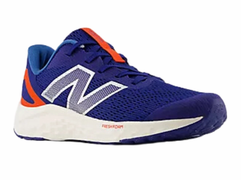 Gel-kayano Running Shoes New Balance Fresh Foam Arishi V4 Kids Running Shoe (Inkwell/Neo Flame)