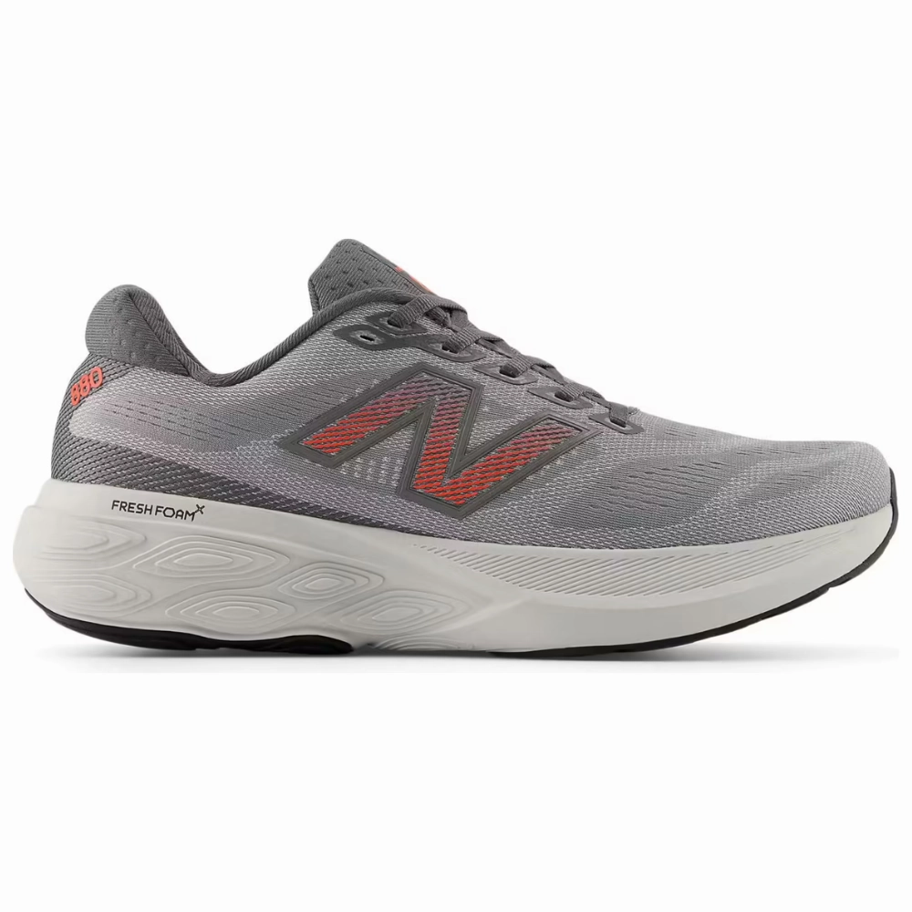New Balance Black And White 530 New Balance Fresh Foam X 880v15 Slate Grey/Reflection/Urgent Red Running Shoe (Men's)