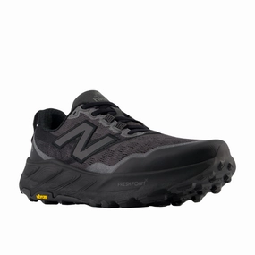 Trail Running Shoes No Laces New Balance Men's Fresh Foam X Hierro v9 Wide Black