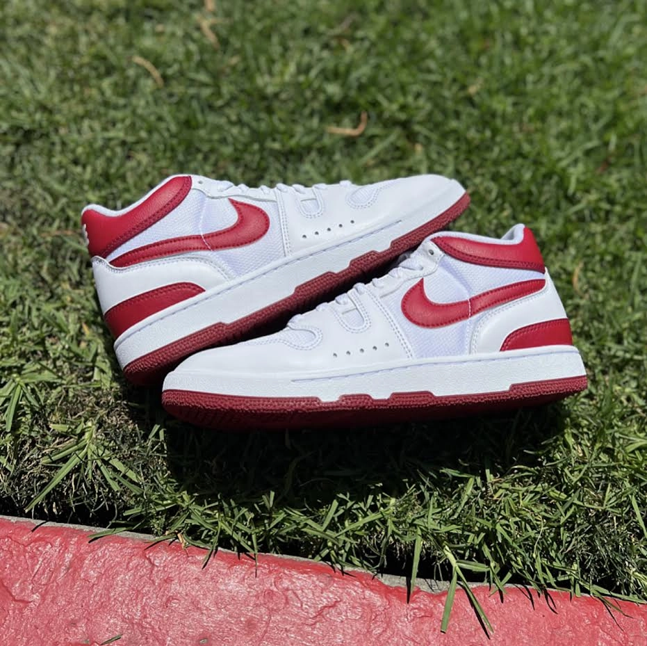 Grey Tennis Shoes Nike Nike Attack QS SP 'Red Crush'