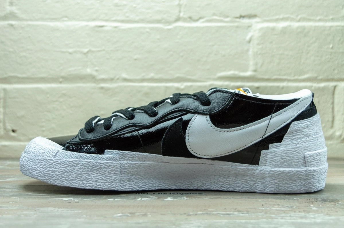 Nike Blazer Low Sacai Black Patent DM6443 001 Nike Labs Shoes