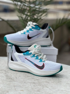 Nike Zoom Running Sneakers - White, Teal & Black Nike Lebron Nxxt Genisus Basketball Shoes