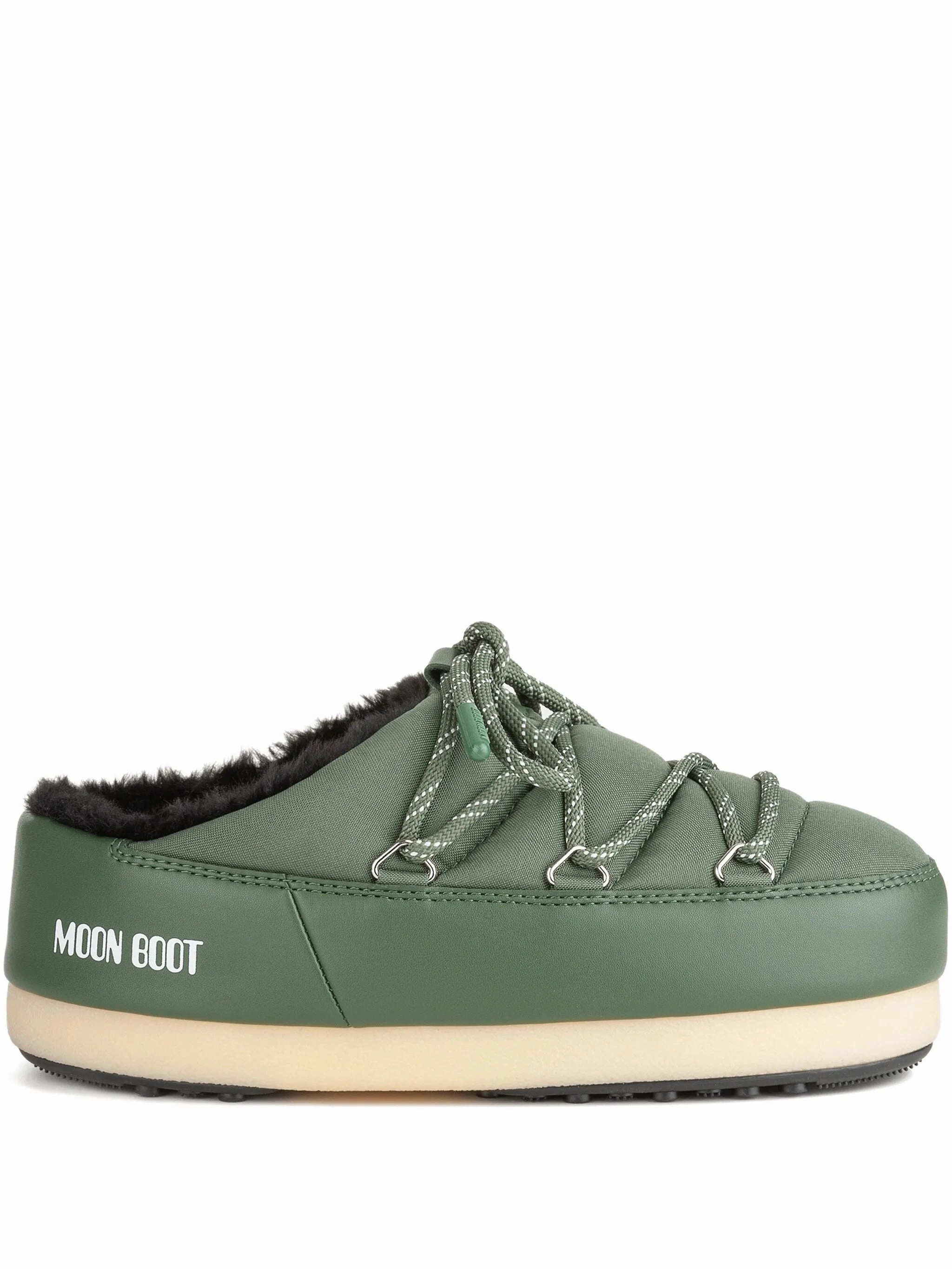 padded lace-up mule boots Water Rain Boots