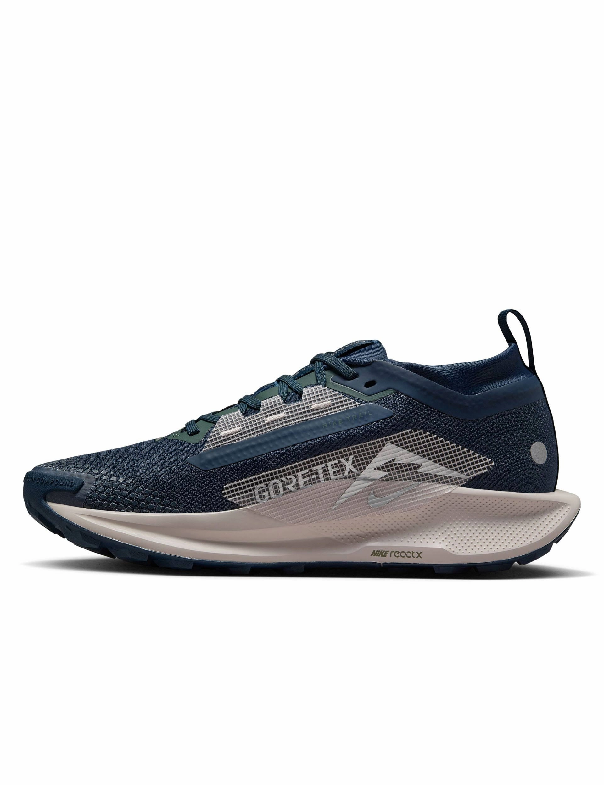 Pegasus Trail 5 Gore-Tex Shoes - Armoury Navy/Vintage Green/Platinum Violet Wide Fit Trail Walking Shoes