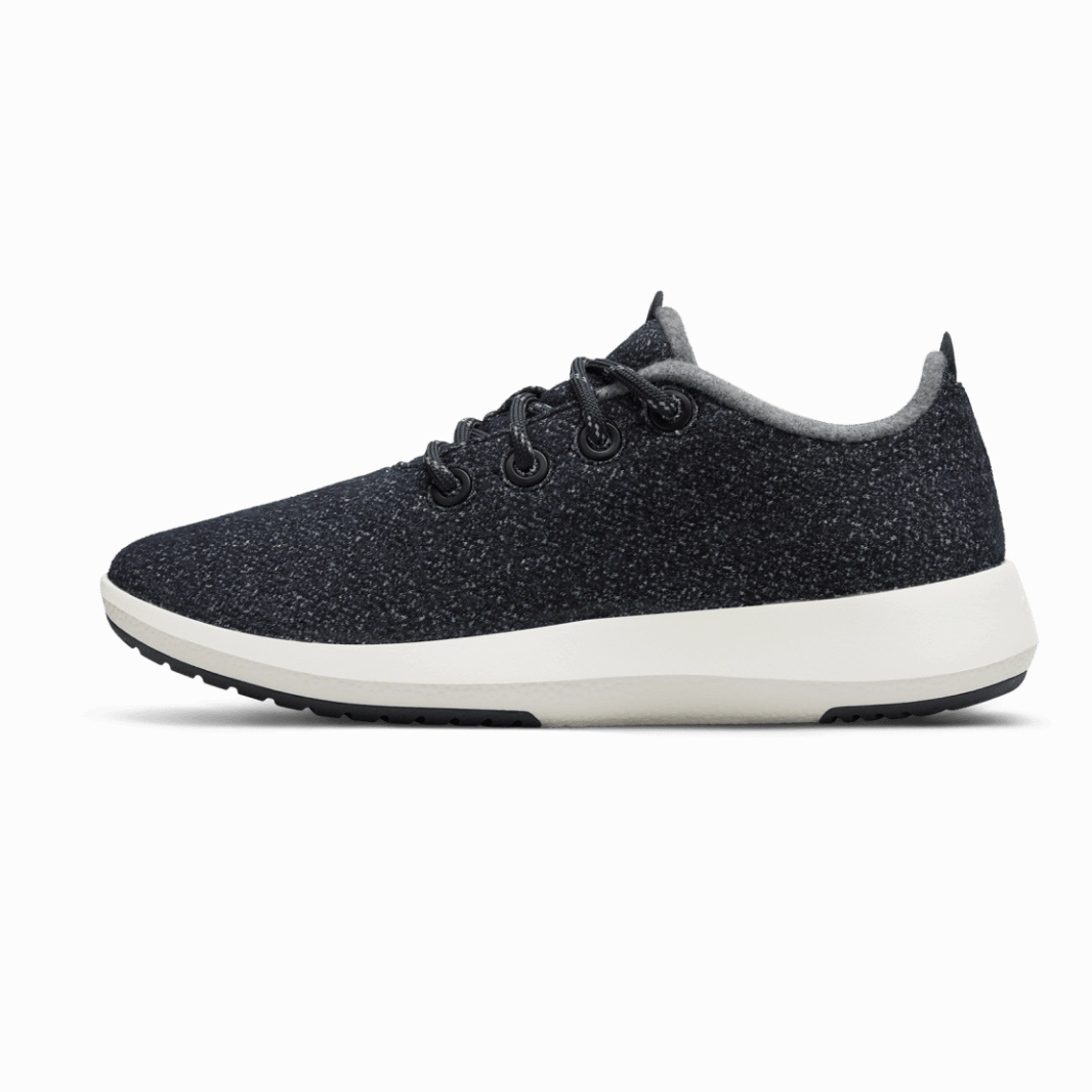 Low Heel Drop Running Shoes Allbirds Wool Runners Mizzles - LIMITED EDITION: Dark Grey (Natural White Sole)