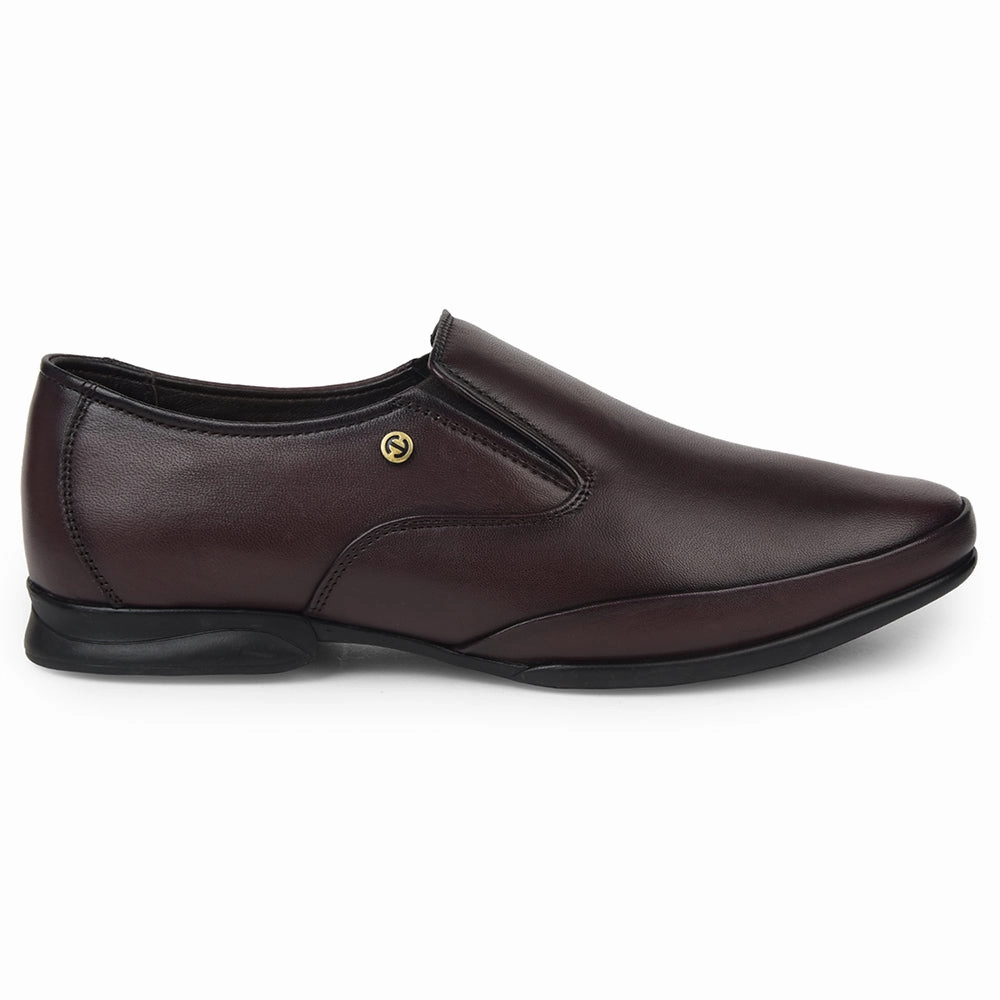 Healers Brown Formal Non Lacing Moccasins For Mens J757-03 By Liberty Shoes Rocket X