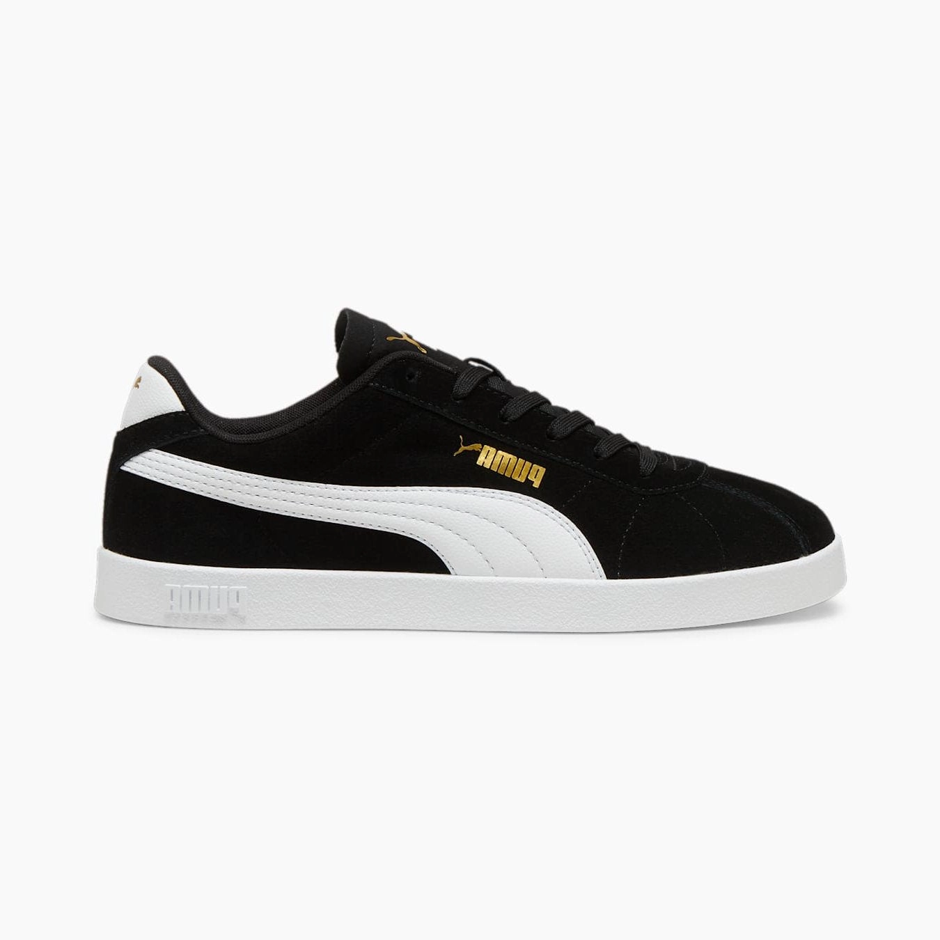 Puma All Season Shoes Puma Men's Club Ii Black/White Sneaker Shoes