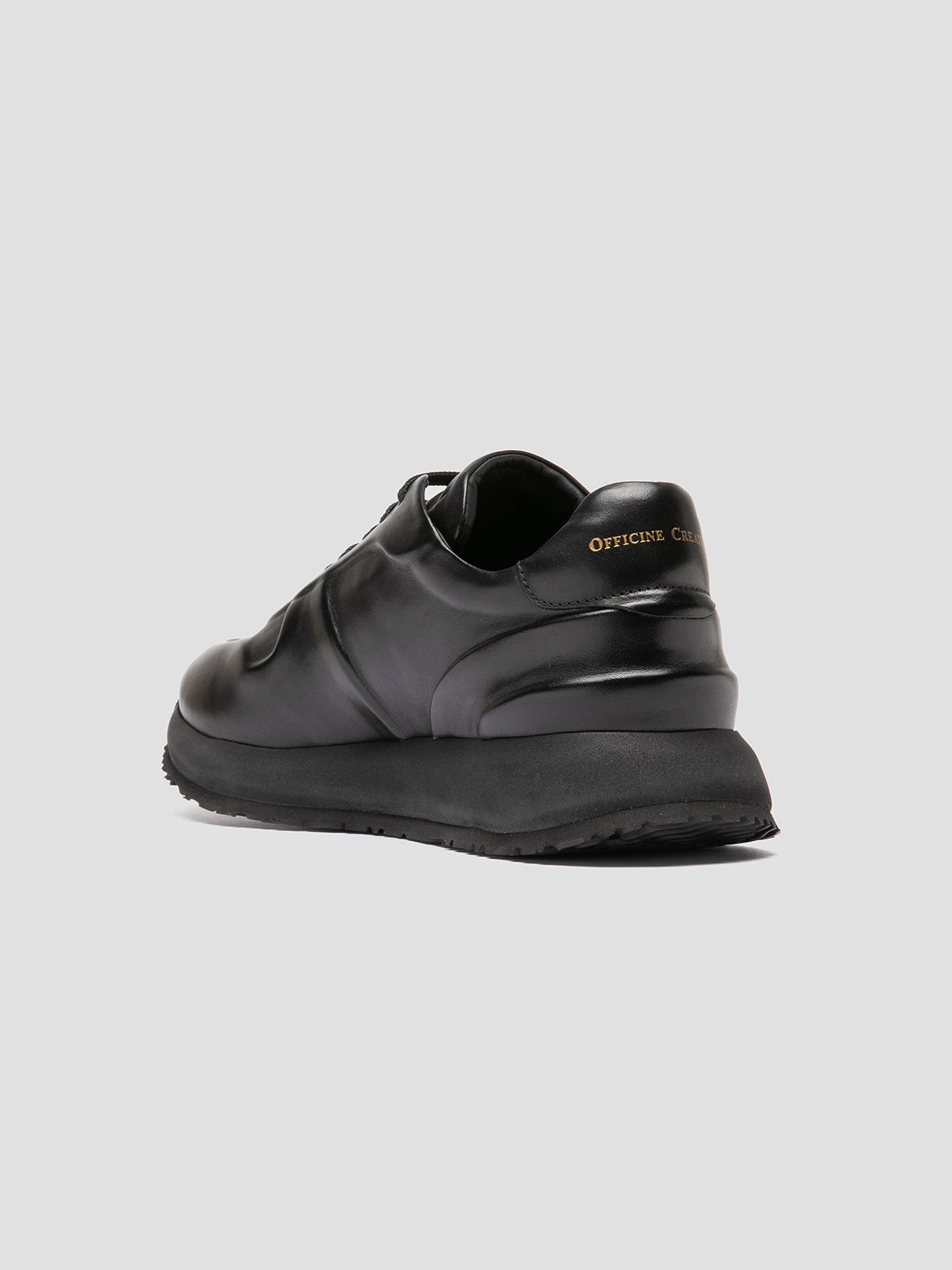 Clifton 5 PERSPECTIVE 001 - Black Leather Low Top Sneakers