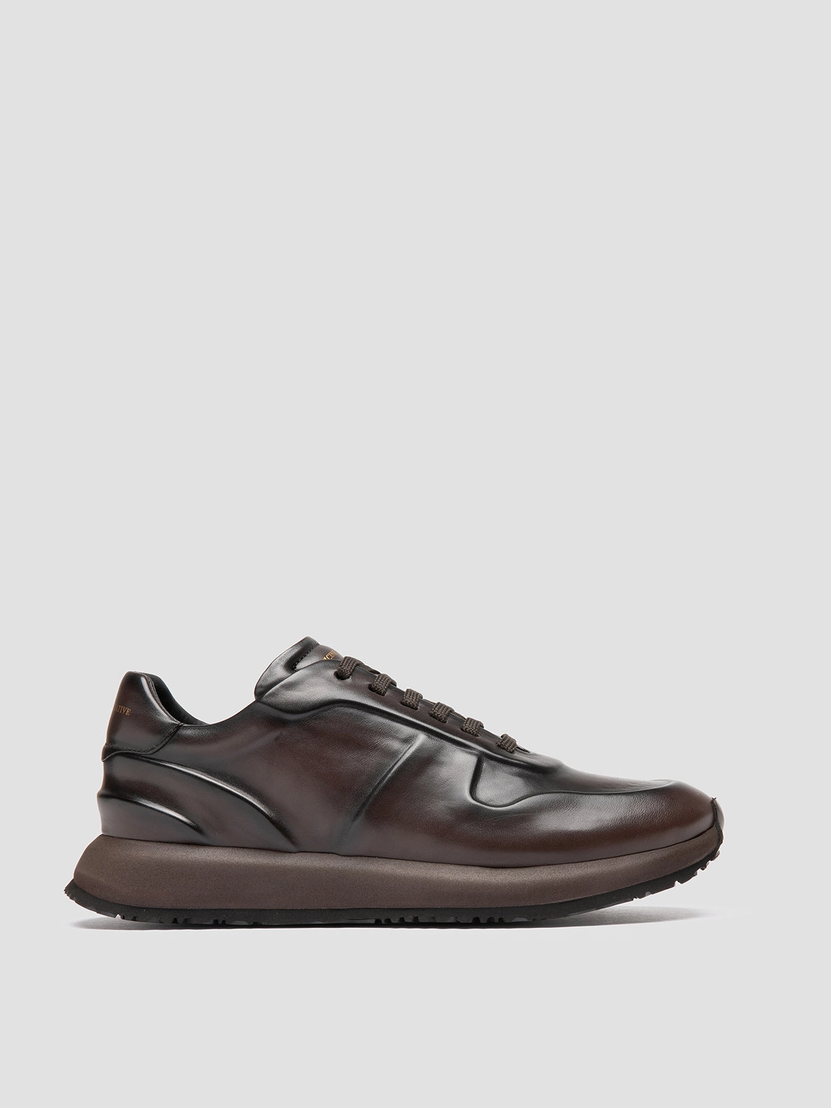 PERSPECTIVE 001 - Dark Brown Leather Sneakers Cushion