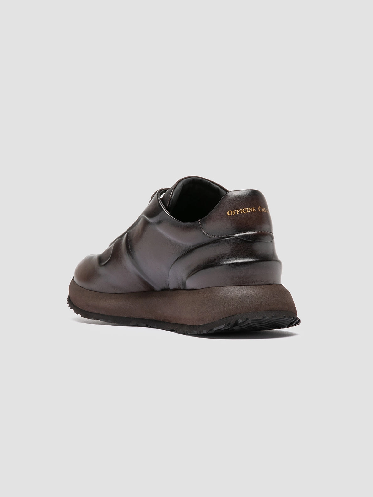 PERSPECTIVE 001 - Dark Brown Leather Sneakers Tj Maxx Shoes
