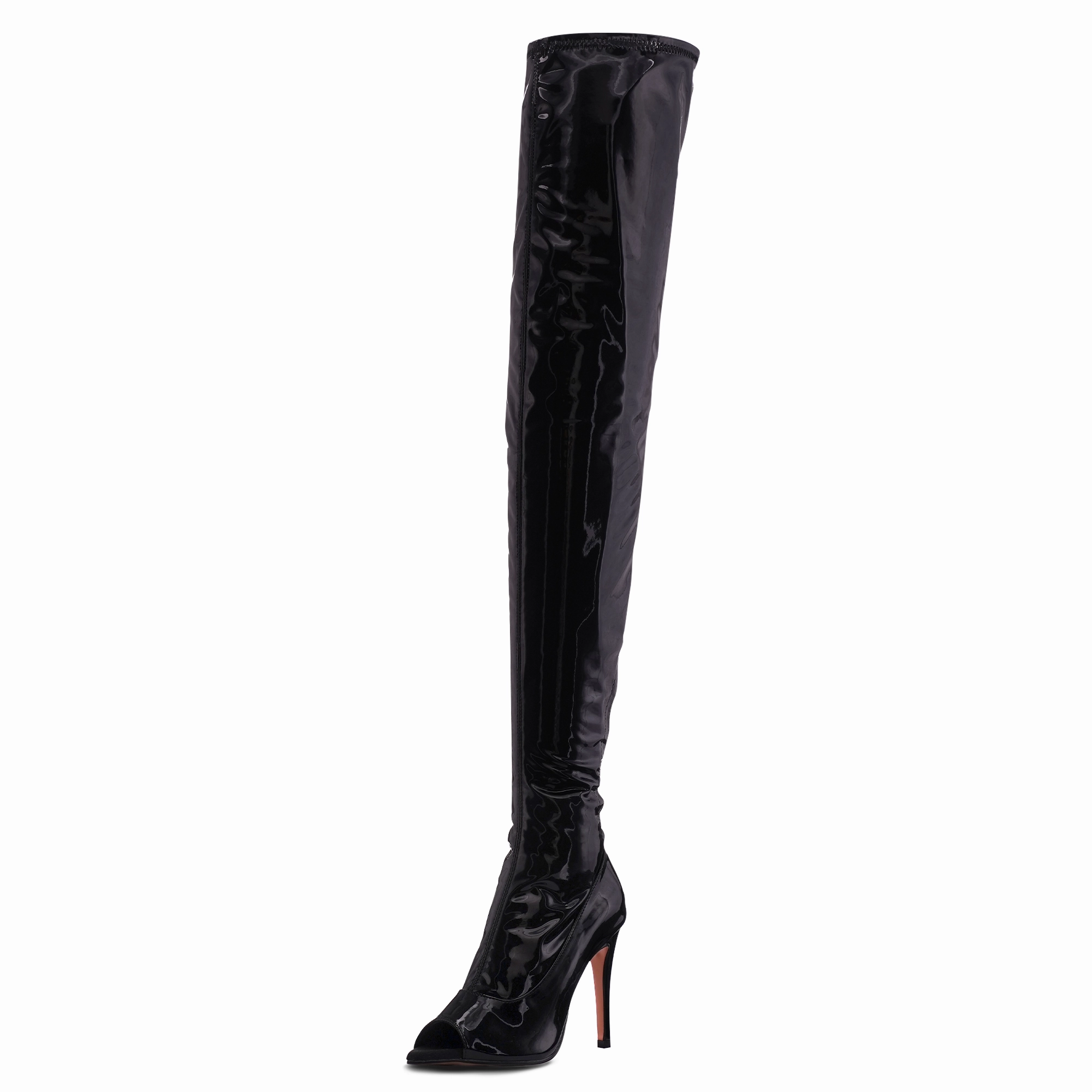 Ariana - Talons stilettos - Personnalisable Stuart 85 Knee High Pointed Toe Zip Boot
