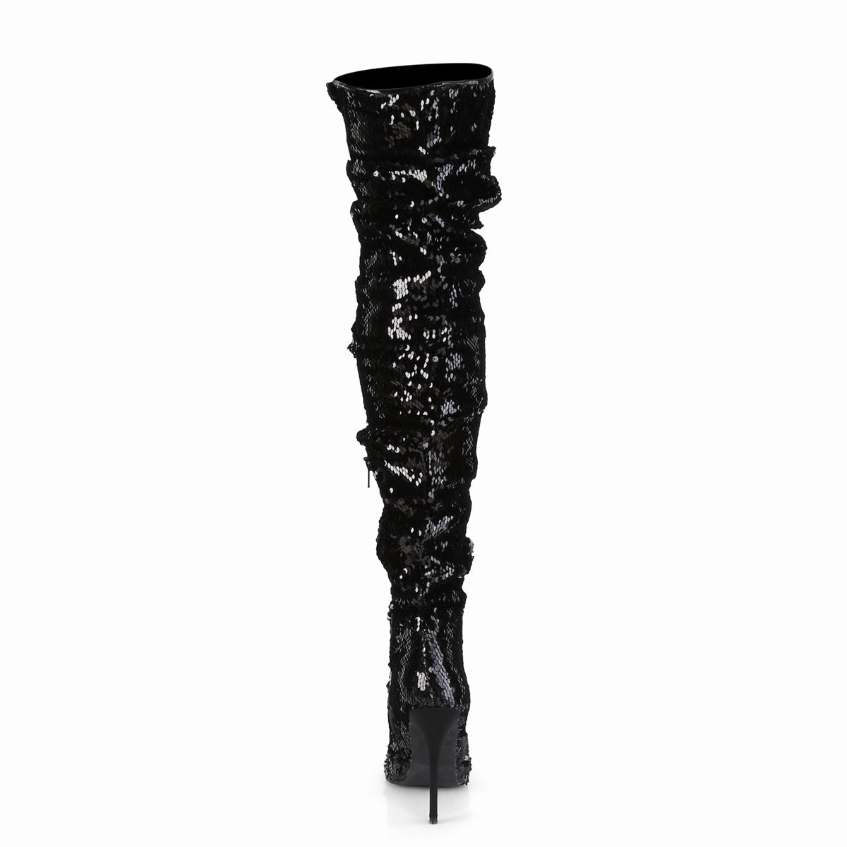 Leather Knee High Low Heel Courtly-3011