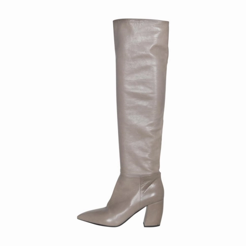 Prada Leather Knee High Boots Slim Fit Knee High Leather Boots