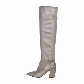 Prada Leather Knee High Boots Camel Knee High Boots Wide Calf