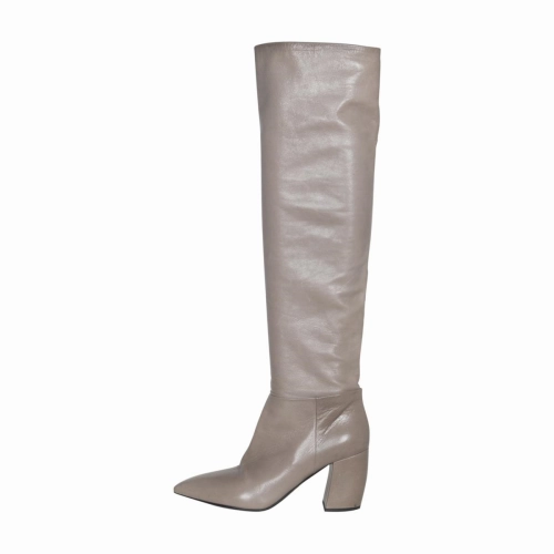 Prada Leather Knee High Boots Heeled Suede Knee High Boots