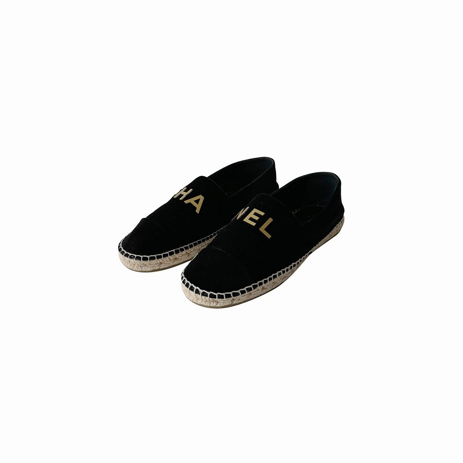Espadrille Ankle Tie Sandals Chanel Velvet CC Espadrilles