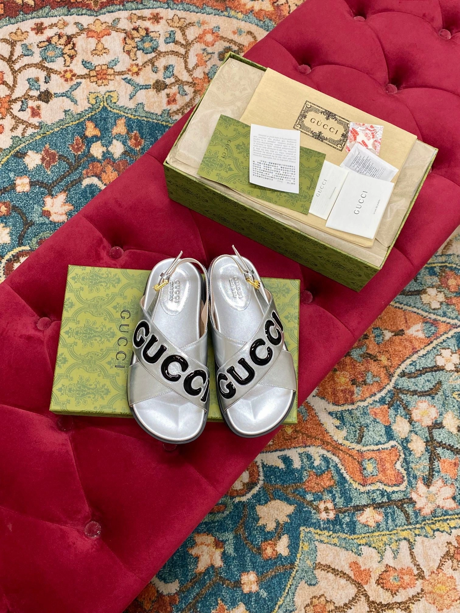 Platform Buckle Sandals SE1162 Women's Gucci Sandal / Size5-10