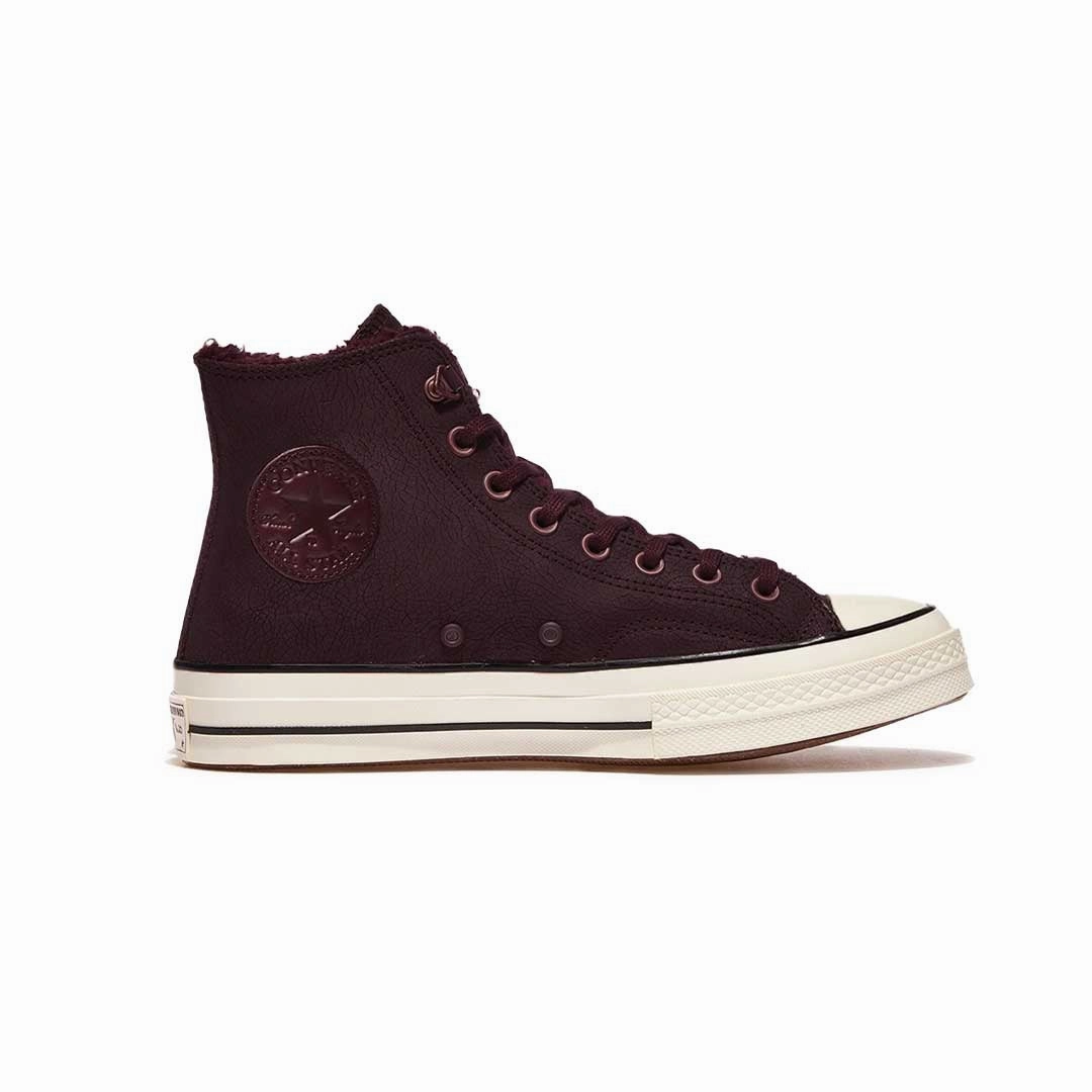 Vivo Barefoot Hiking Shoes Converse - Unisex Chuck 70 Distressed Leather High Top Shoes (A09444C)