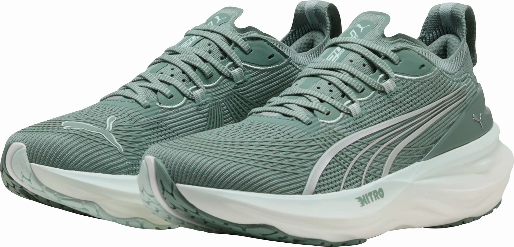 Puma Hockey Shoes Puma ForeverRun Nitro 2 Mens Running Shoes - Green