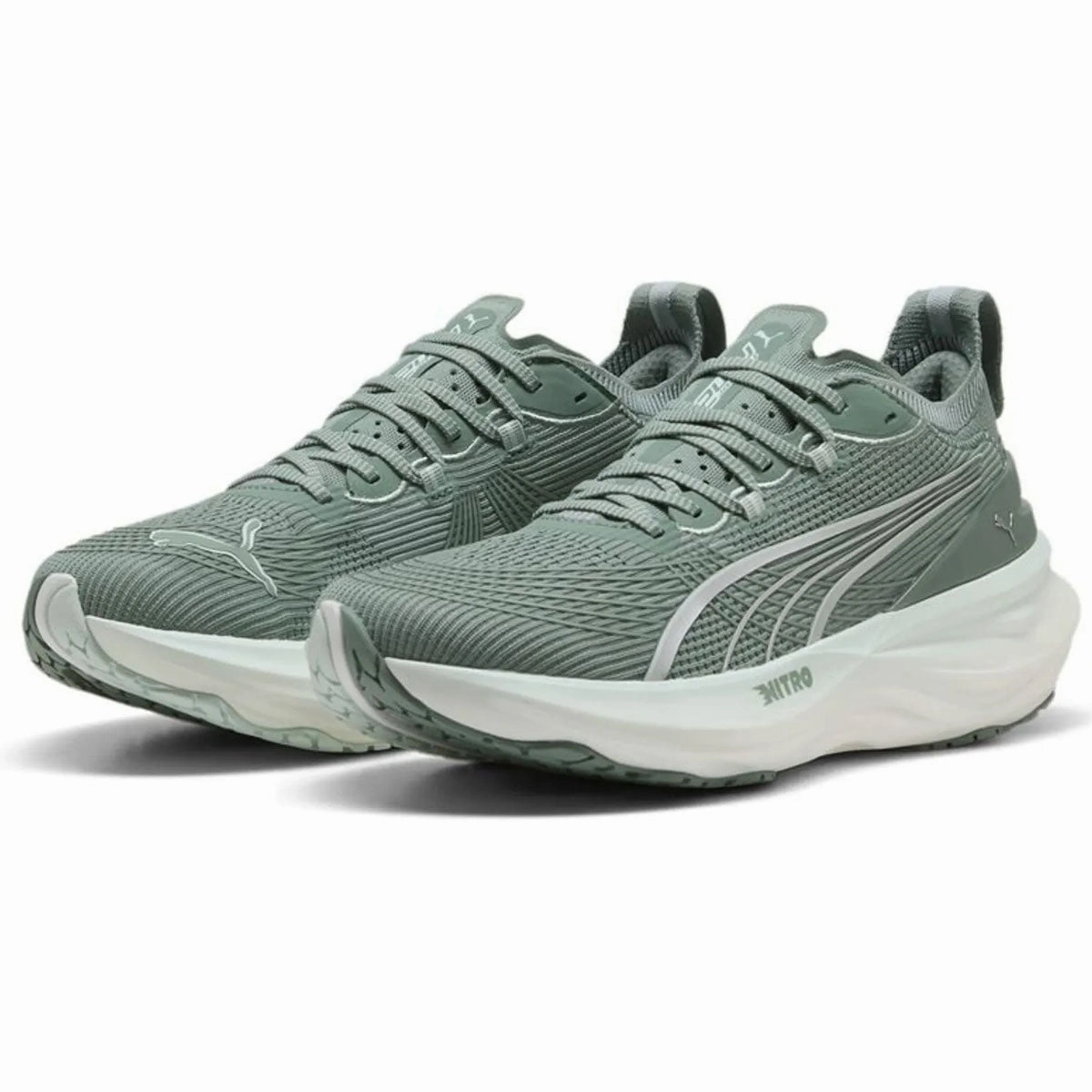 Puma Monolite Golf Shoe Puma Foreverrun Nitro 2 Running Shoes - Mens - Green Moon/Peaceful Blue
