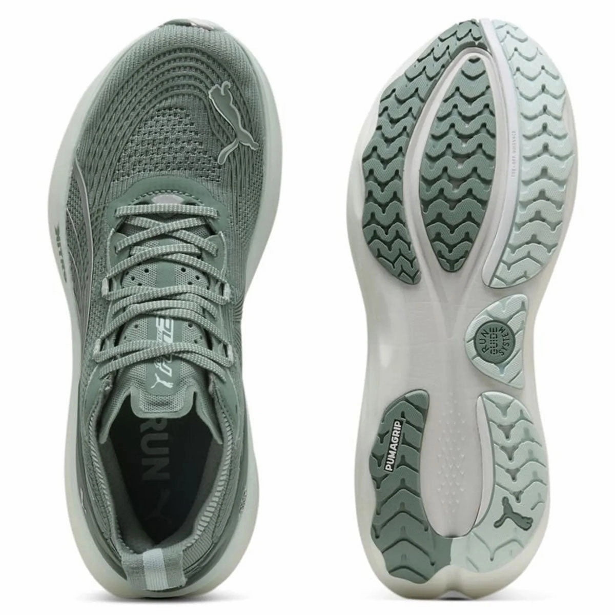 Puma Foreverrun Nitro 2 Running Shoes - Mens - Green Moon/Peaceful Blue Puma Super Shoe