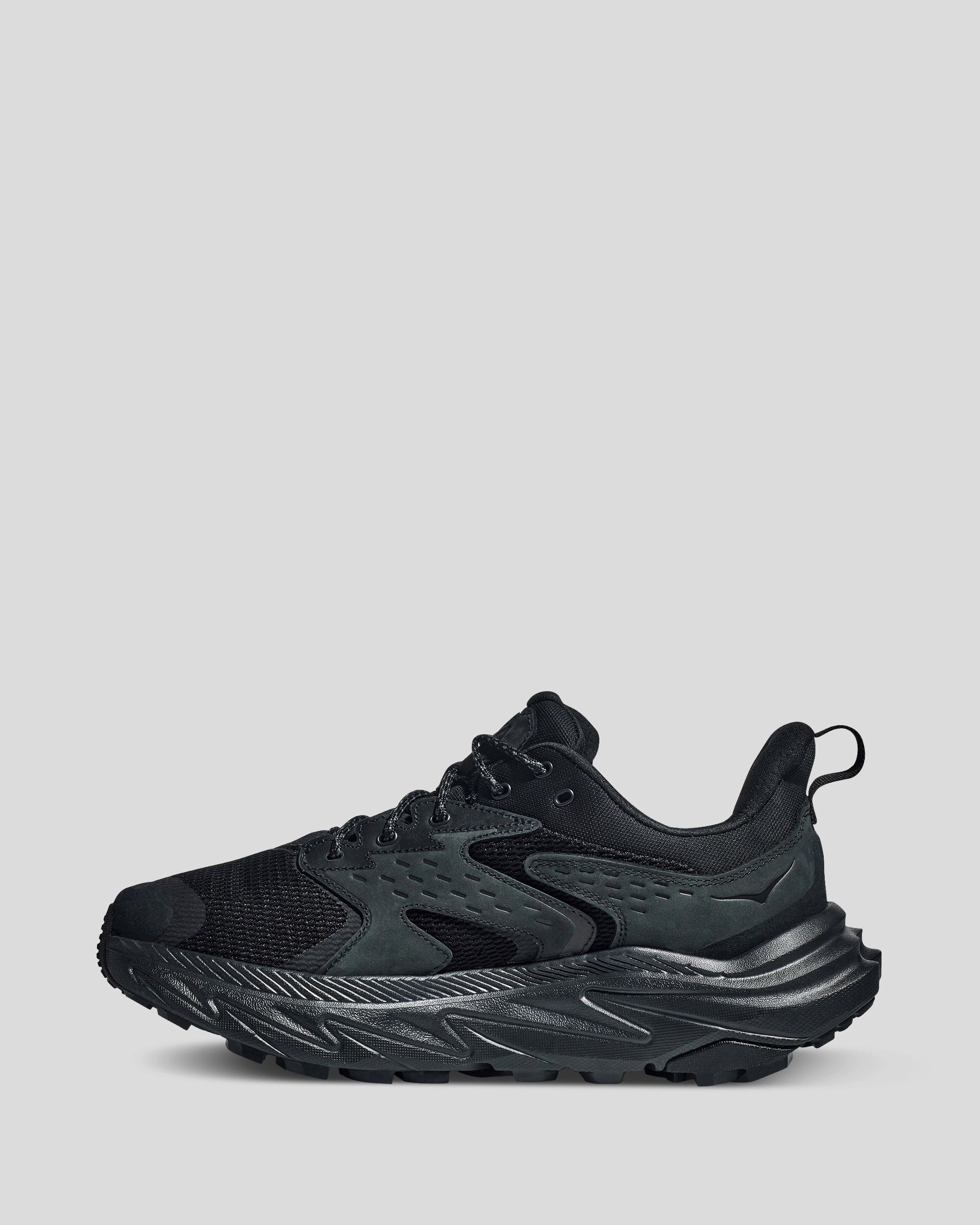 Men's Hoka Anacapa 2 Low GTX Hiking Shoes - Black Wet Dry Hiking Shoes